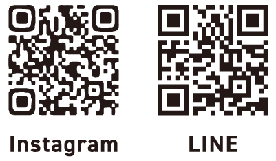 InstagramとLINEのQRコード